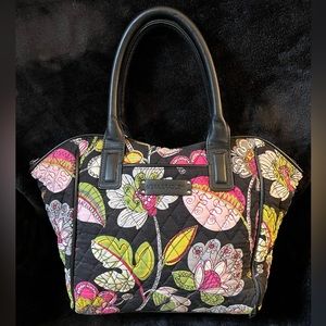 Vera Bradley zippered small tote. Moon Blooms pattern